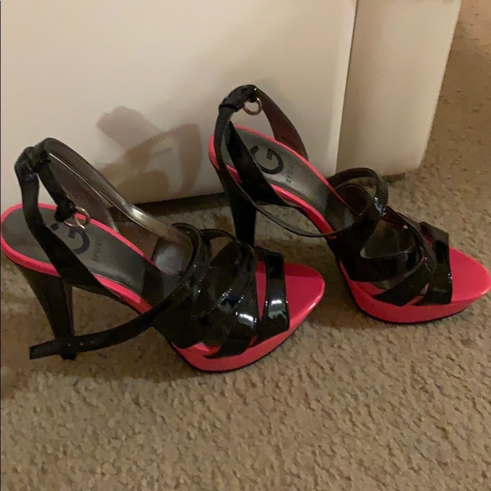 Guess hot pink high heel